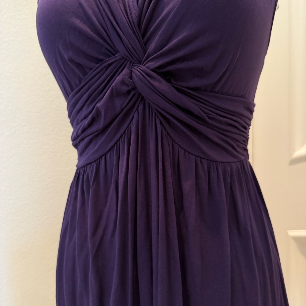NWOT Soprano Elegant Purple knotted front knit top